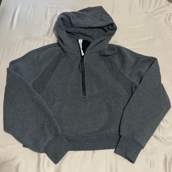 lululemon athletica Tops - Lululemon Xs/S Half Zip Scuba Dark Heather Grey